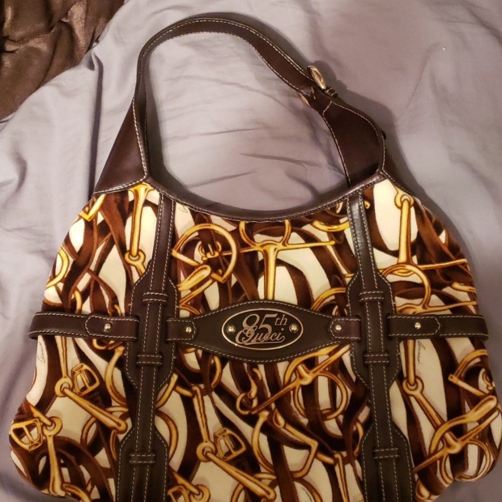 85th Anniversary Gucci Jackie O horse bit hobo bag